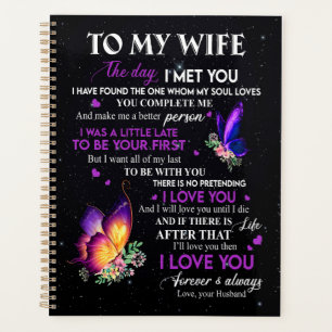 Wife Gifts Letter To My Wife From Husband Planner