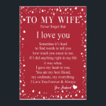 Wife Gifts | Letter To My Wife Love From Husband Invitation<br><div class="desc">Wife Gifts | To My Wife Never Forget That I Love You Love From Husband</div>