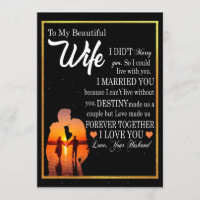 Wife Gifts | Letter To My Wife Love From Husband