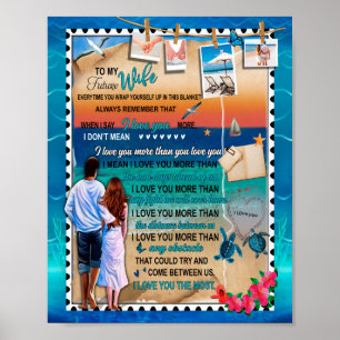 Wife Gifts Letter To My Wife Love From Husband Poster