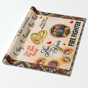 Wife Gifts Letter To My Wife Love From Husband Wrapping Paper