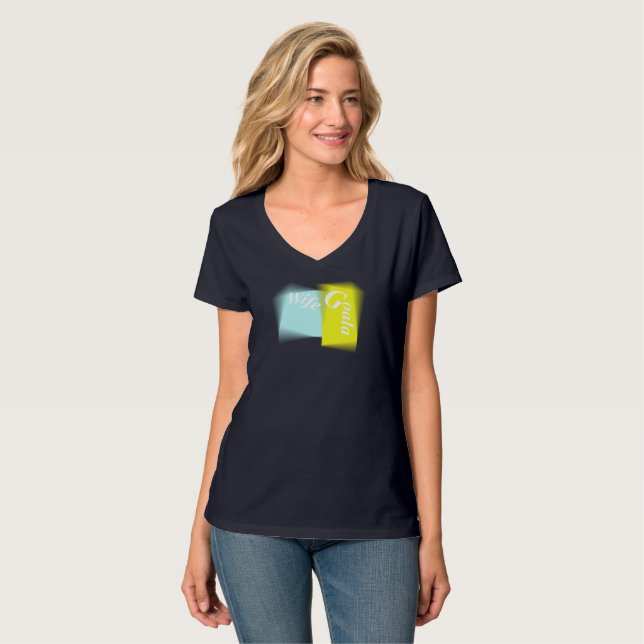 Wife Goals – Trendy Couple & Anniversary  T-Shirt (Front Full)