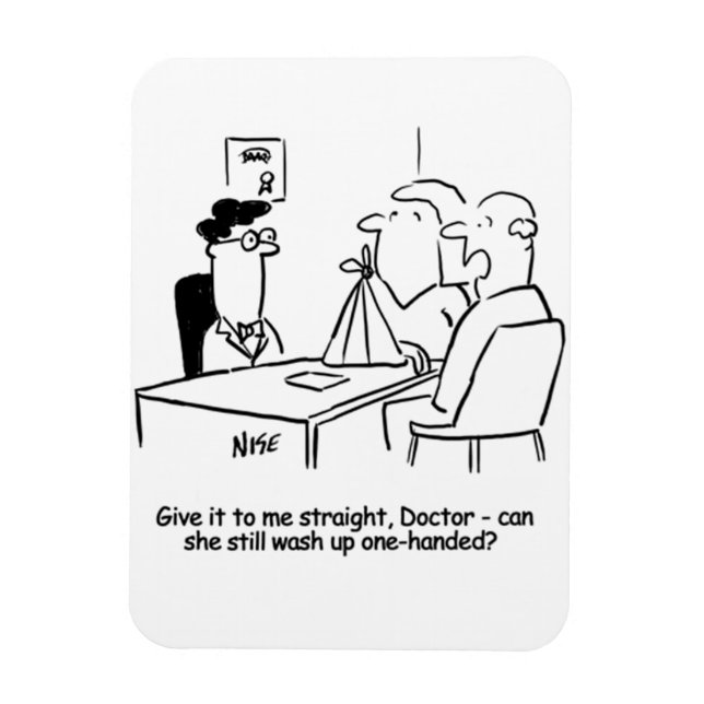 Wife has a Broken Arm in a Sling Magnet (Vertical)