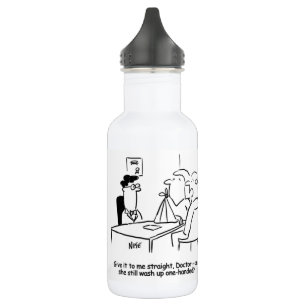 Wife has a Broken Arm in a Sling Stainless Steel W Stainless Steel Water Bottle