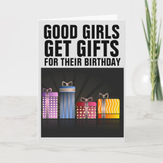 WIFE HER BIRTHDAY SPANKING PADDLING GREETING CARD