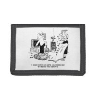 Wife Hides the TV Remote Control Trifold Wallet