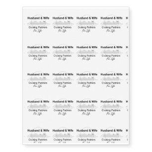 Wife Husband Anniversary Cruise Couple Anniversary Temporary Tattoos