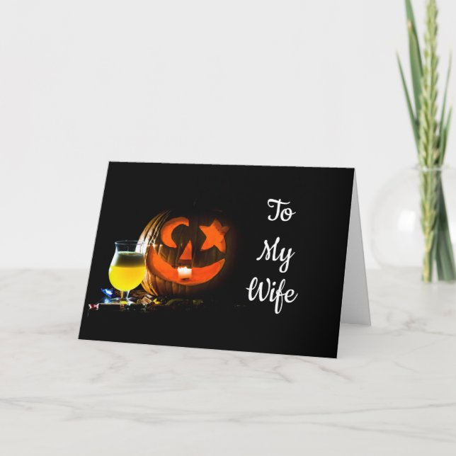 WIFE "I ONLY WANT TO CELEBRATE WITH YOU" CARD (Front)