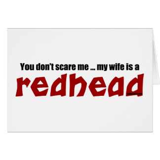 Wife is a Redhead Cards