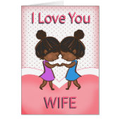 Wife, Lesbian, Cute Loving African American Couple (Front)