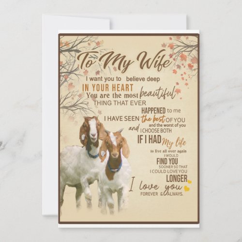 Wife Lover To My Wife I Love You Forever  Always Holiday Card
