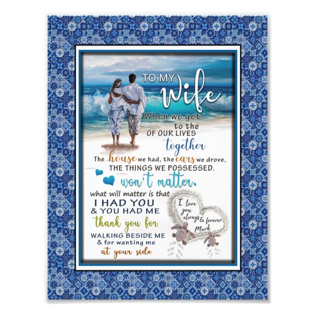 Wife Lovers | To My Wife I Love You Always Forever Photo Print (Front)