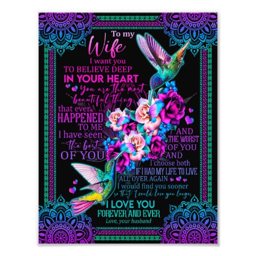 Wife Lovers  To My Wife I Love You Forever Ever Photo Print