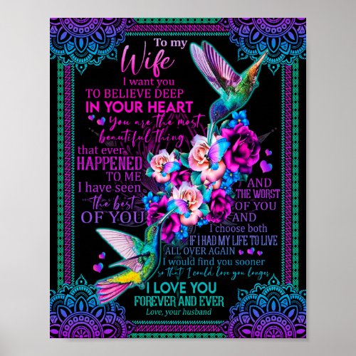 Wife Lovers  To My Wife I Love You Forever Ever Poster