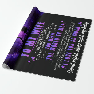 Wife Lovers To My Wife I Love You So Much Wrapping Paper