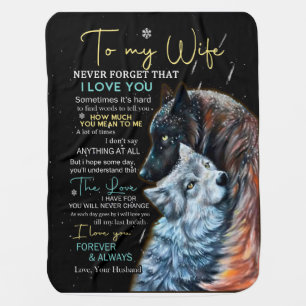 Wife Lovers   To My Wife Never Forget I Love You Baby Blanket