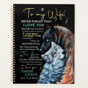 Wife Lovers   To My Wife Never Forget I Love You Planner