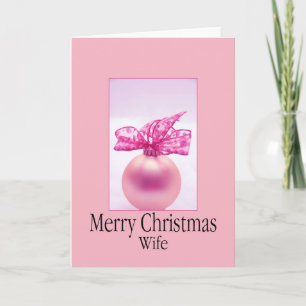 Wife Merry Christmas card