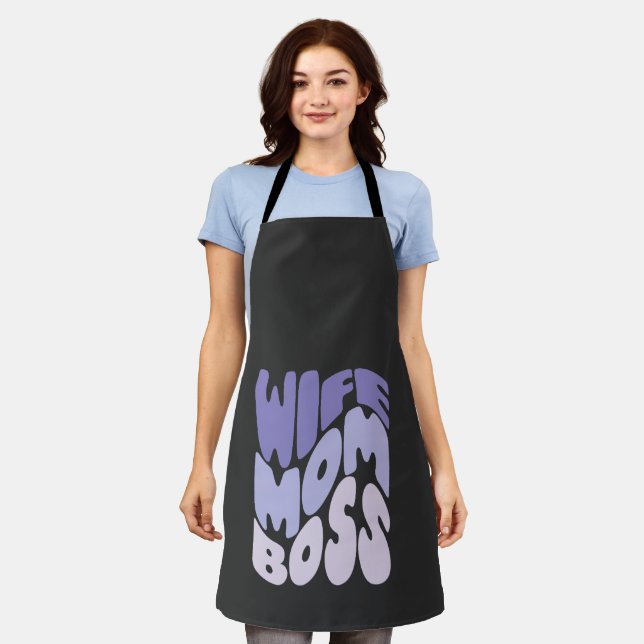 Wife, mom, boss apron (Worn)