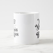 Wife Mom Boss Badass Funny Sarcastic Mother's Day Giant Coffee Mug (Front)