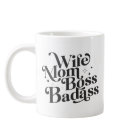 Wife Mom Boss Badass Funny Sarcastic Mother's Day