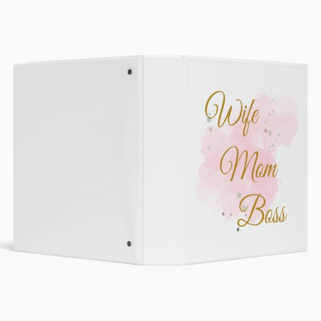 Wife, mom, boss binder, 3 ring binder (Background)