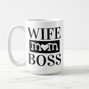 Wife Mom Boss Coffee Mug