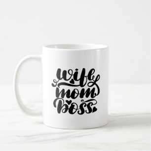 Wife Mom Boss Coffee Mug