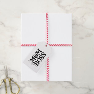 Wife Mom Boss Funny Mother's Day Gift Tags