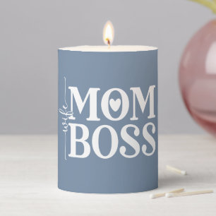 Wife Mom Boss  Funny  Mother's Day  Pillar Candle