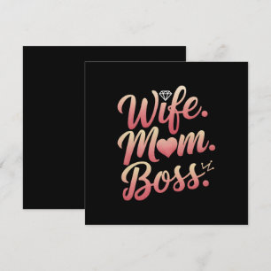 Wife Mom Boss - Mothers Day Gift Ideas