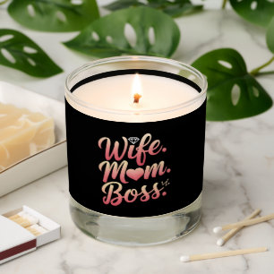 Wife Mom Boss - Mothers Day Gift Ideas Scented Candle