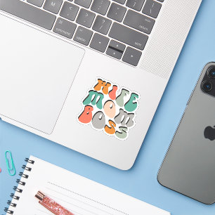 Wife Mom Boss Mother's Day Sticker
