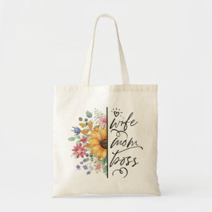 Wife, Mom, Boss Mother's Day Tote Bag