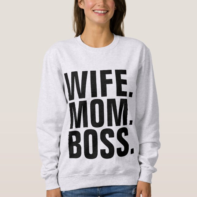 WIFE MOM BOSS T-Shirts Tees (Front)
