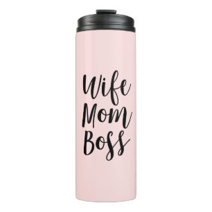 Wife Mom Boss Thermal Tumbler
