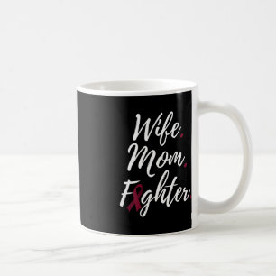 Wife Mom Fighter Brain Aneurysm Awareness Coffee Mug