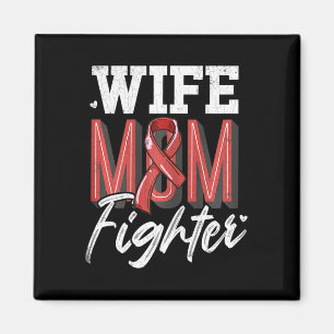 Wife Mom Fighter Brain Aneurysm Awareness Support  Magnet