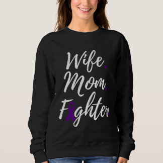 Wife Mom Fighter Multiple System Atrophy Awareness Sweatshirt