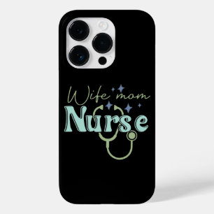 Wife Mom Nurse Gift for Nurse Mother's Day Case-Mate iPhone 14 Pro Case
