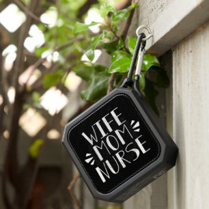 Wife Mom Nurse Graphic Bluetooth Speaker
