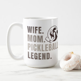 Wife Mom Pickleball Legend - Vintage Funny Women's Coffee Mug