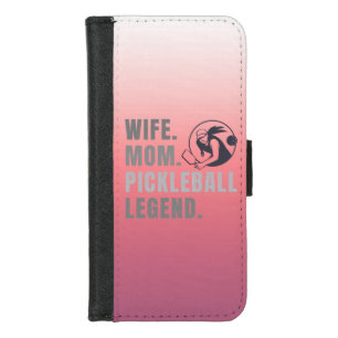 Wife Mom Pickleball Legend - Vintage Funny Women's iPhone 8/7 Wallet Case