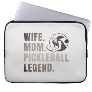 Wife Mom Pickleball Legend - Vintage Funny Women's Laptop Sleeve