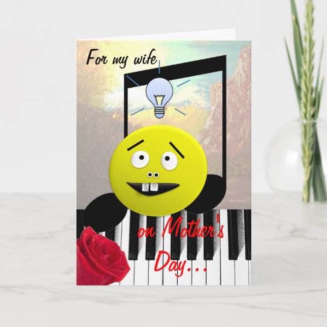Wife Mother's Day humor Card (Front)