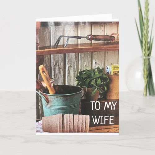 WIFE  MY FAVORITE GARDENER BIRTHDAY LOVE CA CARD