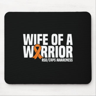 Wife Of A Warrior Orange Ribbon Rsdcrps Awareness Mouse Pad