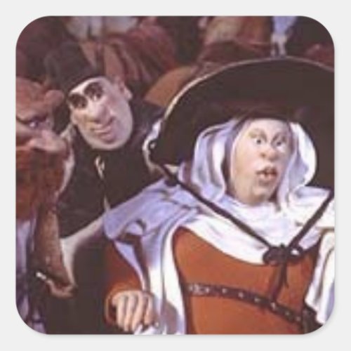 Wife of Bath from Canterbury Tales _ Chaucer Square Sticker