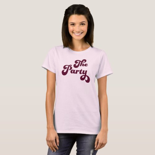 Wife of the Party Bachelorette Party T_Shirt