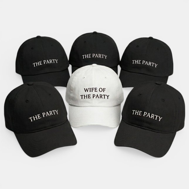 Wife Of The Party Squad Bride Bachelorette Party Hat (Creator Uploaded)